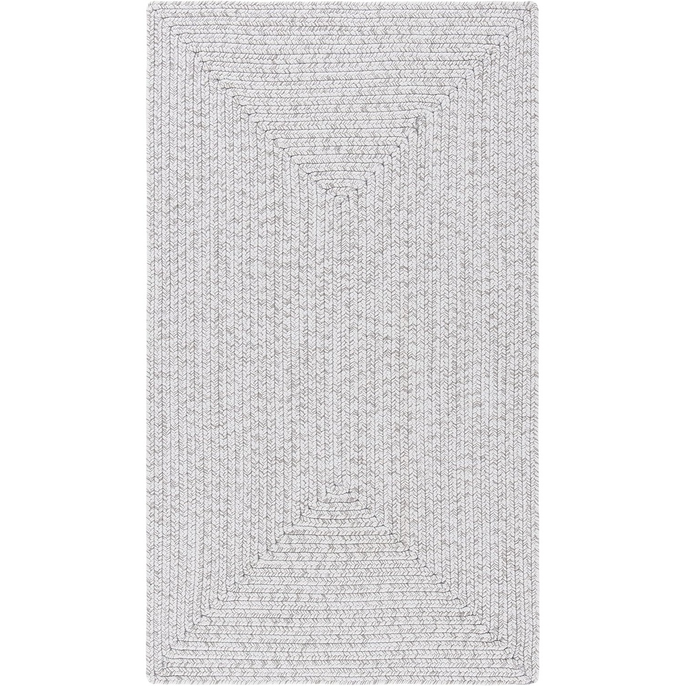 image:imageSAFAVIEH Washable Rug Outdoor Braided Collection 5 x 8 Oval Green Handmade amp Reversible NonShedding amp Easy to Clean Ideal for Patio Backyard Mudroom BRD315ASilverGrey