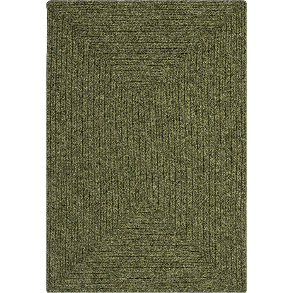 image:imageSAFAVIEH Washable Rug Outdoor Braided Collection 5 x 8 Oval Green Handmade amp Reversible NonShedding amp Easy to Clean Ideal for Patio Backyard Mudroom BRD315AGreen