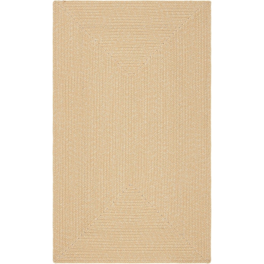 image:imageSAFAVIEH Washable Rug Outdoor Braided Collection 5 x 8 Oval Green Handmade amp Reversible NonShedding amp Easy to Clean Ideal for Patio Backyard Mudroom BRD315ABeigeTan