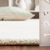 SAFAVIEH Abstract Collection Area Rug – 10′ Square, Ivory & Charcoal, Handmade Wool, Ideal for High Traffic Areas in Living Room, Bedroom (ABT340H)(Green/Ivory)