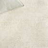 SAFAVIEH Abstract Collection Area Rug – 10′ Square, Ivory & Charcoal, Handmade Wool, Ideal for High Traffic Areas in Living Room, Bedroom (ABT340H)(Green/Ivory)