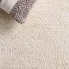SAFAVIEH Abstract Collection Area Rug – 10′ Square, Ivory & Charcoal, Handmade Wool, Ideal for High Traffic Areas in Living Room, Bedroom (ABT340H)(Ivory/Beige)