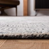SAFAVIEH Abstract Collection Area Rug – 10′ Square, Ivory & Charcoal, Handmade Wool, Ideal for High Traffic Areas in Living Room, Bedroom (ABT340H)(Ivory/Charcoal)