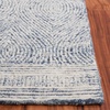 SAFAVIEH Abstract Collection Area Rug – 10′ Square, Ivory & Charcoal, Handmade Wool, Ideal for High Traffic Areas in Living Room, Bedroom (ABT340H)(Ivory/Navy)