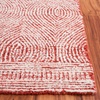 SAFAVIEH Abstract Collection Area Rug – 10′ Square, Ivory & Charcoal, Handmade Wool, Ideal for High Traffic Areas in Living Room, Bedroom (ABT340H)(Ivory/Red)