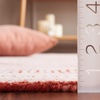 SAFAVIEH Abstract Collection Area Rug – 10′ Square, Ivory & Charcoal, Handmade Wool, Ideal for High Traffic Areas in Living Room, Bedroom (ABT340H)(Ivory/Red)