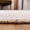 SAFAVIEH Abstract Collection Area Rug – 10′ Square, Ivory & Charcoal, Handmade Wool, Ideal for High Traffic Areas in Living Room, Bedroom (ABT340H)(Ivory/Rust)