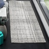 SAFAVIEH Abstract Collection Area Rug – 8′ Round, Ivory & Beige, Handmade Wool & Viscose, Ideal for High Traffic Areas in Living Room, Bedroom (ABT141D)(Blue/Multi)