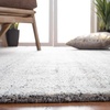 SAFAVIEH Abstract Collection Area Rug – 8′ Round, Ivory & Beige, Handmade Wool & Viscose, Ideal for High Traffic Areas in Living Room, Bedroom (ABT141D)(Camel/Black)
