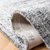 SAFAVIEH Abstract Collection Area Rug – 8′ Round, Ivory & Beige, Handmade Wool & Viscose, Ideal for High Traffic Areas in Living Room, Bedroom (ABT141D)(Grey/Black)