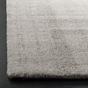 SAFAVIEH Abstract Collection Area Rug – 8′ Round, Ivory & Beige, Handmade Wool & Viscose, Ideal for High Traffic Areas in Living Room, Bedroom (ABT141D)(Light Grey)