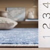 SAFAVIEH Amelia Collection Area Rug – 8′ x 10′, Ivory & Blue, Modern Abstract Design, Non-Shedding & Easy Care, Ideal for High Traffic Areas in Living Room, Bedroom (ALA700A)(Ivory/Steel Blue)