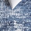 SAFAVIEH Amelia Collection Area Rug – 8′ x 10′, Ivory & Blue, Modern Abstract Design, Non-Shedding & Easy Care, Ideal for High Traffic Areas in Living Room, Bedroom (ALA700A)(Ivory/Dark Blue)