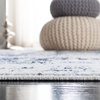SAFAVIEH Amelia Collection Area Rug – 8′ x 10′, Ivory & Blue, Modern Abstract Design, Non-Shedding & Easy Care, Ideal for High Traffic Areas in Living Room, Bedroom (ALA700A)(Ivory/Navy)