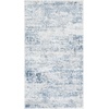 SAFAVIEH Amelia Collection Area Rug – 8′ x 10′, Ivory & Blue, Modern Abstract Design, Non-Shedding & Easy Care, Ideal for High Traffic Areas in Living Room, Bedroom (ALA700A)(Ivory/Blue)