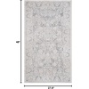SAFAVIEH Area Rug 10′ Square – Reflection Collection – Large – Beige & Cream, Non-Shedding & Easy Cleaning, Ideal for Living Room, Bedroom (RFT663A)(Light Grey/Cream)