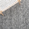 SAFAVIEH Area Rug 8×10 – Abstract Collection – Large – Light Grey & Ivory, Handmade Wool, Ideal for Living Room, Bedroom, Office, Dining Space (ABT468F)(Black/Ivory)