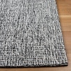 SAFAVIEH Area Rug 8×10 – Abstract Collection – Large – Light Grey & Ivory, Handmade Wool, Ideal for Living Room, Bedroom, Office, Dining Space (ABT468F)(Black/Ivory)