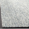 SAFAVIEH Area Rug 8×10 – Abstract Collection – Large – Light Grey & Ivory, Handmade Wool, Ideal for Living Room, Bedroom, Office, Dining Space (ABT468F)(Blue/Charcoal)