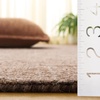 SAFAVIEH Area Rug 8×10 – Abstract Collection – Large – Light Grey & Ivory, Handmade Wool, Ideal for Living Room, Bedroom, Office, Dining Space (ABT468F)(Brown/Beige)