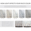 SAFAVIEH Area Rug 8×10 – Abstract Collection – Large – Light Grey & Ivory, Handmade Wool, Ideal for Living Room, Bedroom, Office, Dining Space (ABT468F)(Dark Blue/Rust)
