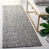 SAFAVIEH Area Rug 8×10 – Abstract Collection – Large – Light Grey & Ivory, Handmade Wool, Ideal for Living Room, Bedroom, Office, Dining Space (ABT468F)(Dark Grey/Ivory)