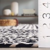 SAFAVIEH Area Rug 8×10 – Braided Collection – Large – Blue & Ivory, Handmade Cotton, Ideal for Living Room, Bedroom, Office, Dining Space (BRD260M)(Black/Ivory)
