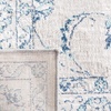 SAFAVIEH Area Rug 8×10 – Brentwood Collection – Large – Light Grey & Blue, Oriental Floral Scroll Design, Non-Shedding & Easy Cleaning, Ideal for Living Room, Bedroom, Office, Dining Space (BNT854G)(Light Grey / Blue)