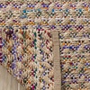 SAFAVIEH Area Rug 8×10 – Cape Cod Collection – Large – Blue & Natural, Handmade Braided Jute, Boho Design, Ideal for Living Room, Bedroom, Office, Dining Space (CAP305M)(Red/Natural)