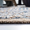 SAFAVIEH Area Rug 8×10 – Cape Cod Collection – Large – Natural & Blue, Handmade Flat Weave Braided Jute, Ideal for Living Room, Bedroom, Office, Dining Space (CAP353A)