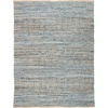 SAFAVIEH Area Rug 8×10 – Cape Cod Collection – Large – Natural & Blue, Handmade Flat Weave Braided Jute, Ideal for Living Room, Bedroom, Office, Dining Space (CAP353A)