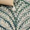 SAFAVIEH Area Rug 8×10 – Capri Collection – Large – Ivory & Blue, Handmade Wool, Ideal for Living Room, Bedroom, Office, Dining Space (CPR208A)(Dark Green/Ivory)