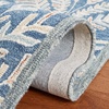 SAFAVIEH Area Rug 8×10 – Capri Collection – Large – Ivory & Blue, Handmade Wool, Ideal for Living Room, Bedroom, Office, Dining Space (CPR208A)(Grey/Ivory)