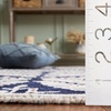 SAFAVIEH Area Rug 8×10 – Capri Collection – Large – Ivory & Blue, Handmade Wool, Ideal for Living Room, Bedroom, Office, Dining Space (CPR208A)(Navy/Ivory)