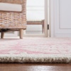SAFAVIEH Area Rug 8×10 – Capri Collection – Large – Ivory & Blue, Handmade Wool, Ideal for Living Room, Bedroom, Office, Dining Space (CPR208A)(Pink/Ivory)