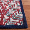 SAFAVIEH Area Rug 8×10 – Capri Collection – Large – Ivory & Blue, Handmade Wool, Ideal for Living Room, Bedroom, Office, Dining Space (CPR208A)(Red/Green)