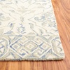 SAFAVIEH Area Rug 8×10 – Dip Dye Collection – Large – Light Blue & Ivory, Handmade Wool, Ideal for Living Room, Bedroom, Office, Dining Space (DDY901L)