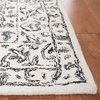SAFAVIEH Area Rug 8×10 – Dip Dye Collection – Large – Navy Blue, Handmade Wool, Ideal for Living Room, Bedroom, Office, Dining Space (DDY151N)(Ivory/Black)