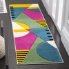 SAFAVIEH Area Rug 8×10 – Hollywood Collection – Large – Peacock Blue & Fuchsia, Mid-Century Modern Design, Non-Shedding & Easy Cleaning, Ideal for Living Room, Bedroom, Office, Dining Space (HLW706C)(Peacock Blue/Fuchsia)