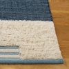 SAFAVIEH Area Rug 8×10 – Kenya Collection – Large – Black & Ivory, Handmade Wool, Southwestern Design, Ideal for Living Room, Bedroom, Dining Space (KNY278Z)(Blue/Ivory)