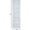 SAFAVIEH Area Rug 8×10 – Metro Collection – Large – Natural & Ivory, Handmade Wool, Ideal for Living Room, Bedroom, Dining Space (MET998A)(Blue/Ivory)