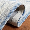 SAFAVIEH Area Rug 8×10 – Micro-Loop Collection – Large – Light Blue & Ivory, Handmade Wool, Ideal for Living Room, Bedroom, Office, Dining Space (MLP536L)(Blue/Ivory)