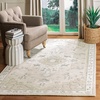 SAFAVIEH Area Rug 8×10 – Micro-Loop Collection – Large – Light Grey & Ivory, Handmade Wool, Medallion Design, Ideal for Living Room, Bedroom, Office, Dining Space (MLP505F)(Navy/Ivory)
