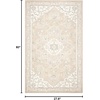 SAFAVIEH Area Rug 8×10 – Micro-Loop Collection – Large – Light Grey & Ivory, Handmade Wool, Medallion Design, Ideal for Living Room, Bedroom, Office, Dining Space (MLP505F)(Light Grey/Ivory)
