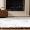 SAFAVIEH Area Rug 8×10 – Micro-Loop Collection – Large – Light Grey & Ivory, Handmade Wool, Medallion Design, Ideal for Living Room, Bedroom, Office, Dining Space (MLP505F)(Beige/Ivory)