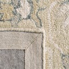 SAFAVIEH Area Rug 8×10 – Micro-Loop Collection – Large – Light Grey & Ivory, Handmade Wool, Medallion Design, Ideal for Living Room, Bedroom, Office, Dining Space (MLP505F)(Beige/Ivory)