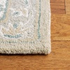 SAFAVIEH Area Rug 8×10 – Micro-Loop Collection – Large – Light Grey & Ivory, Handmade Wool, Medallion Design, Ideal for Living Room, Bedroom, Office, Dining Space (MLP505F)(Light Grey/Ivory)