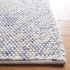 SAFAVIEH Area Rug 8×10 – Natura Collection – Large – Grey & Ivory, Handmade Wool, Ideal for Living Room, Bedroom, Dining Space (NAT182F)(Blue/Ivory)