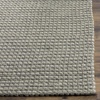 SAFAVIEH Area Rug 8×10 – Natura Collection – Large – Ivory, Handmade Wool, Ideal for Living Room, Bedroom, Dining Space (NAT801A)(Dark Grey)