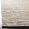 SAFAVIEH Area Rug 8×10 – Natura Collection – Large – Ivory, Handmade Wool, Ideal for Living Room, Bedroom, Dining Space (NAT801A)(Silver/Ivory)